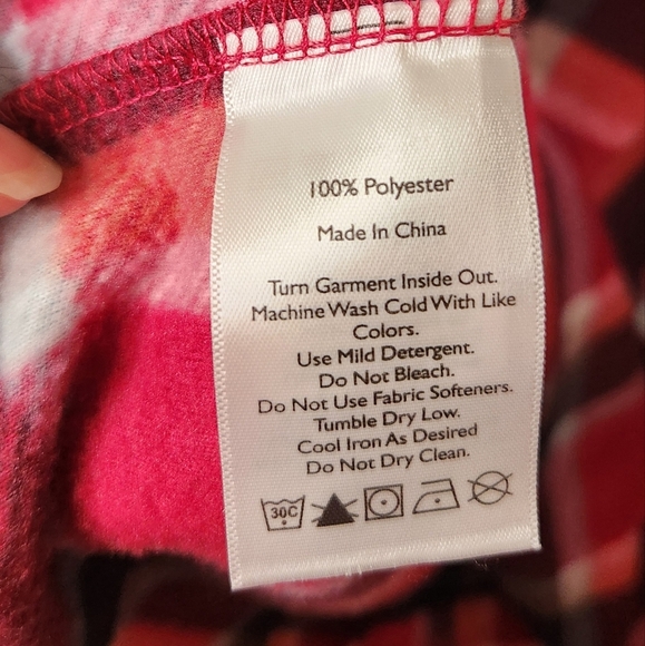 Eddie Bauer Women’s Fleece 1/4 Quarter Zip Pullover Dark Berry Red XXL - Picture 6 of 8